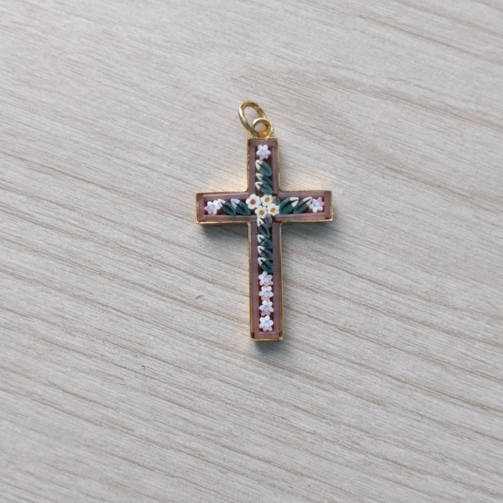 Gold Cross Pendant from Italy